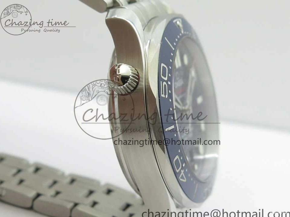 0419 ZeroBulk 2018 Seamaster Diver 300M OMF Best Edition Blue Ceramic Blue Dial on SS Bracelet A8800 (Black Balance Wheel) 7957